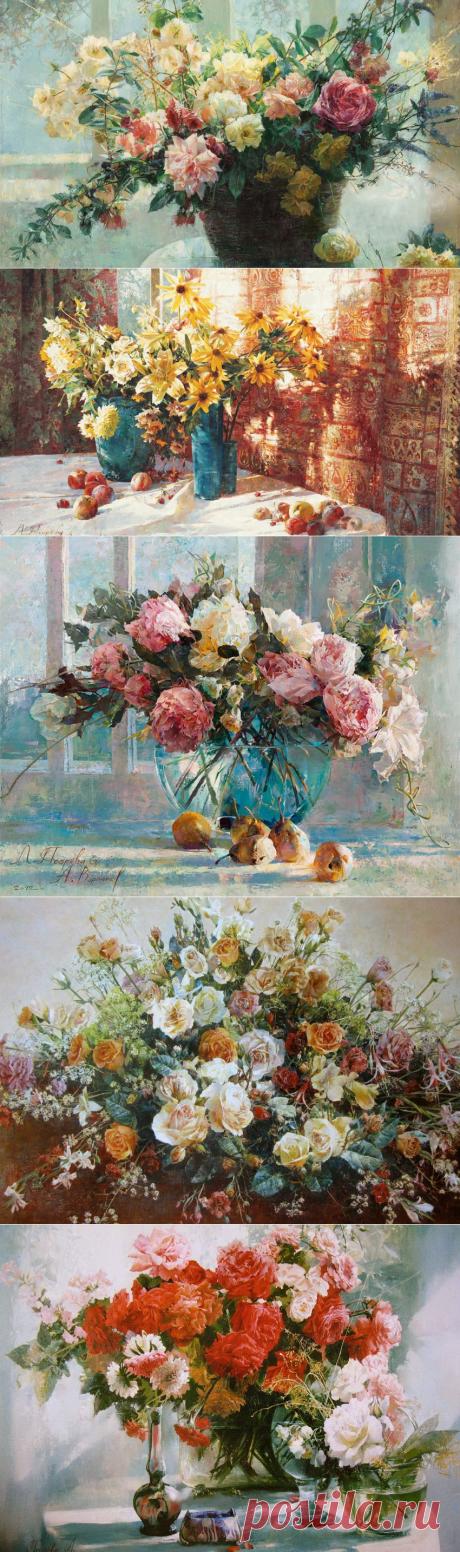 Творческий дуэт Ларисы Псарёвой и Александра Воронкова. Цветочные поэмы...