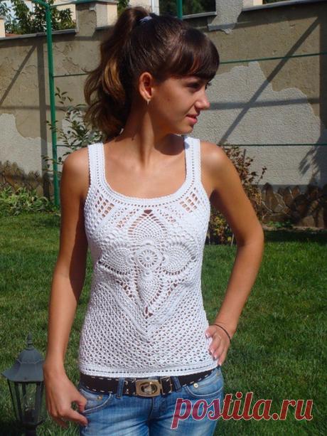 Топик на основе квадратного мотива с "ананасами".