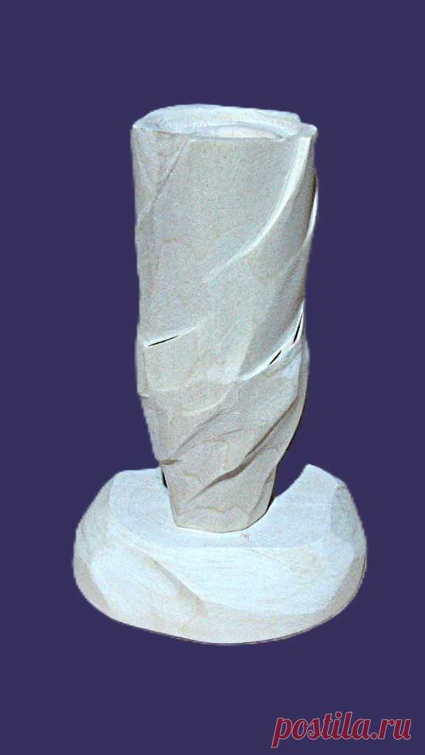 Оберег- карандашница из осины