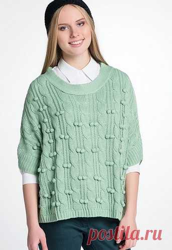 Пончо узором 