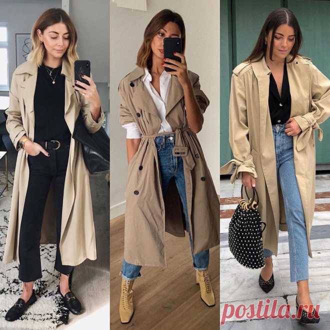 City Streetstyles в Instagram: «Beige trench coat looks ✔️✔️ 1, 2 or 3? Via @thecutebag_»