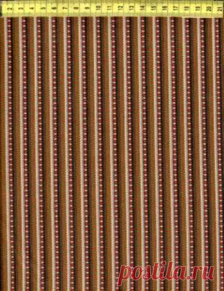 Узкие полоски на коричневом N760-004 - Гражданская война &lt;- NEWCASTLE FABRICS &lt;- Ткани - Каталог | StitchCraft