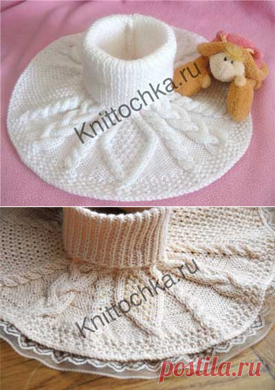 Вязание спицами манишки