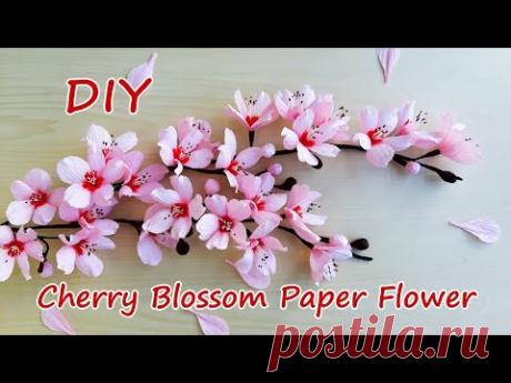 How To Make Cherry Blossom Paper Flower / Handmade Gift Ideas / Góc nhỏ Handmade