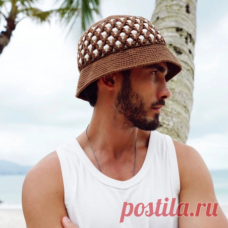 Как связать женскую летнюю панаму крючком для идеального стиля на жару | Вязание крючком | Дзен