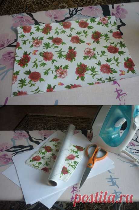 Декоративная бумага из салфеток