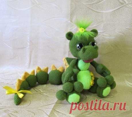 ДРАКОША ИЗ ШАРИКОВ. Мастер класс крючком. | Oksana HandMade | Дзен