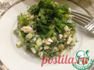 Легкий салат "Почти Оливье" - кулинарный рецепт