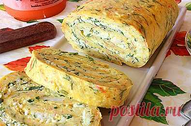 Рецепт: Рулет из крабовых палочек - пошаговый фото рецепт приготовления