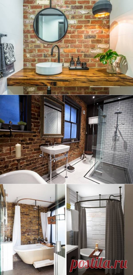 Ванная в стиле лофт – особенности дизайна и 30 фото