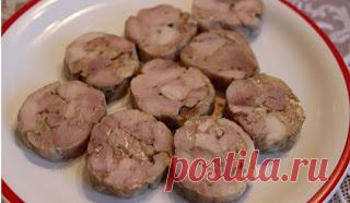 Колбаса куриная домашняя быстрого приготовления