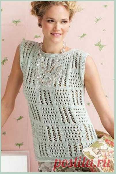 Топ спицами в стиле 