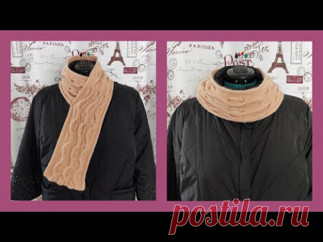 Шарф из пряжи Seam Gloria/МК