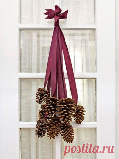 Интересные новогодние поделки из шишек / Я - суперпупер