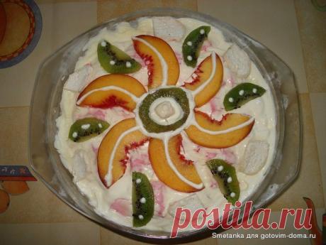 Десерт "Невеста" (зефир с фруктами) • Десерты