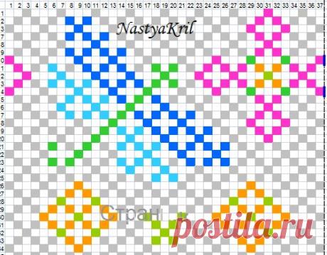 Стрекоза. Схема сетки-пояска на яйцо