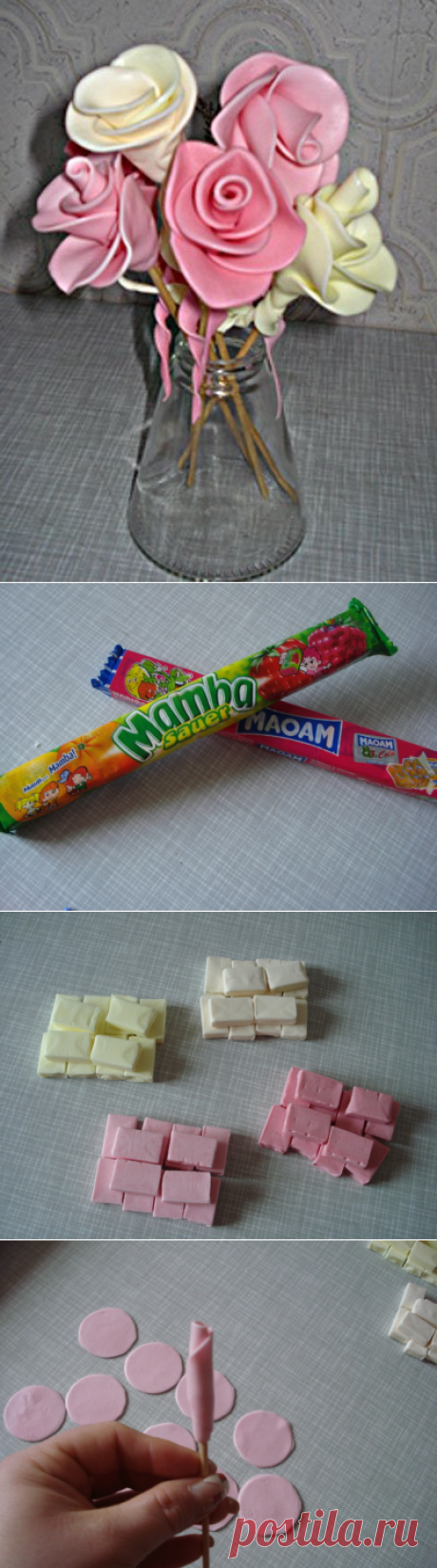 РОЗЫ ИЗ КОНФЕТ