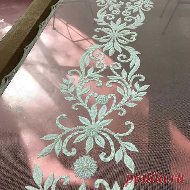Saturday sunshine on the tambour | #handembroidery #tambour #beading #threadwork #artisanal #fashion and #bridal #embellishments #embroidery #design #ethicallymade with #love #craftsmanship #madetoorder #couture #bespoke #embellished #dressmaking