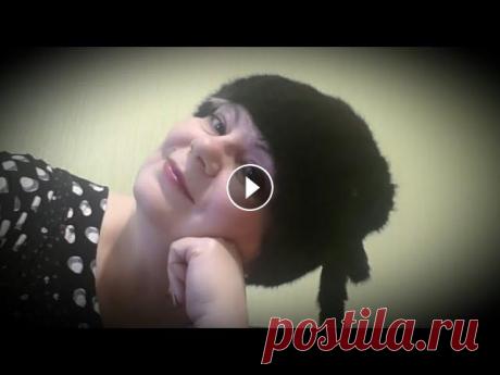 шапка гном из меха норки в этом видео я показываю как связать из меха норки шапку гном...