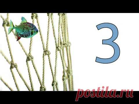Как вязать сеть. На рейке(бруске) с 2-мя гвоздями(штырями).