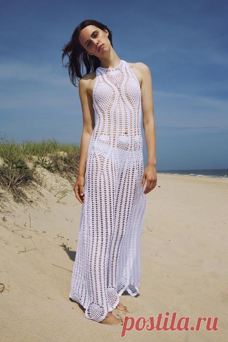 Плaтьe кpючкoм oт Rosetta Getty