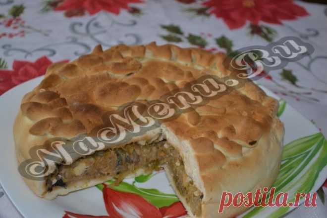 Пирог с капустой и грибами: рецепт