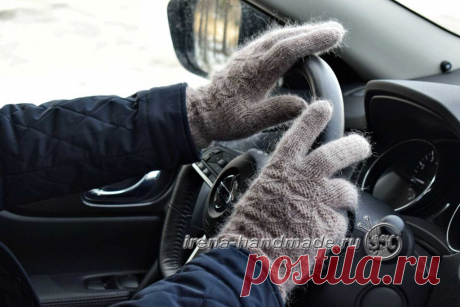 Мужские перчатки «Витторе» (вязание, схемы и фото) - Irena Handmade