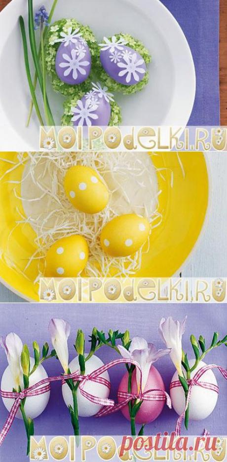 Идеи для украшения пасхальных яиц.