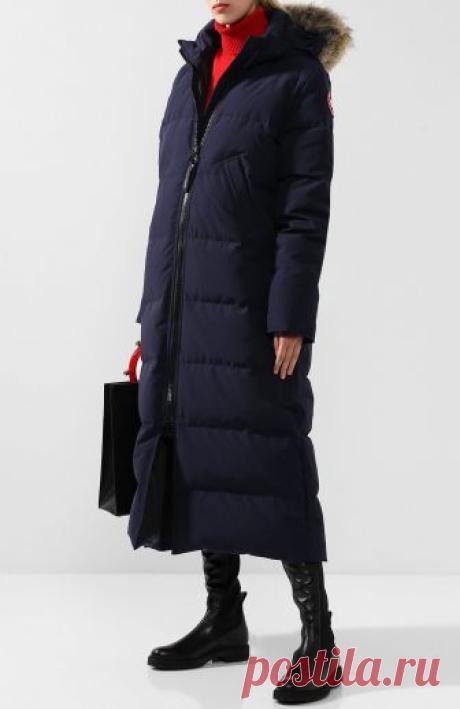 Женская черного стеганый пуховик mystique с меховой отделкой капюшона CANADA GOOSE — купить за 85150 руб. в интернет-магазине ЦУМ, арт. 3035L
