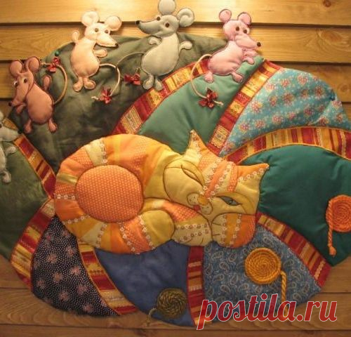 Милый пэчворк с кошками :)
