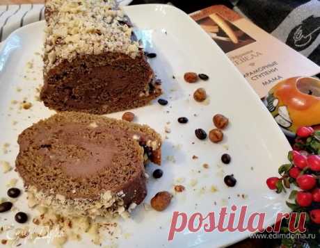 Кофейный рулет с фундуком и шоколадной пастой, пошаговый рецепт на 4330 ккал, фото, ингредиенты - vicky