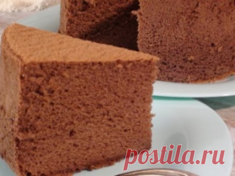 Самый удачный шоколадный шифоновый бисквит! Лучший. Рецепт. Как испечь шифоновый бисквит .