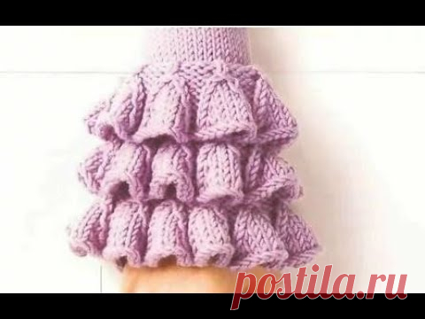 Хотите Красивый Рукав? Низ юбочки с оборкой? Рюши по низу кофточки? Вам эта идея понравится!