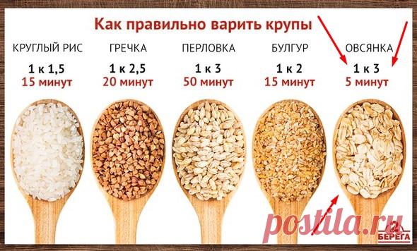 каша овсяная на воде пропорции - Cerca con Google