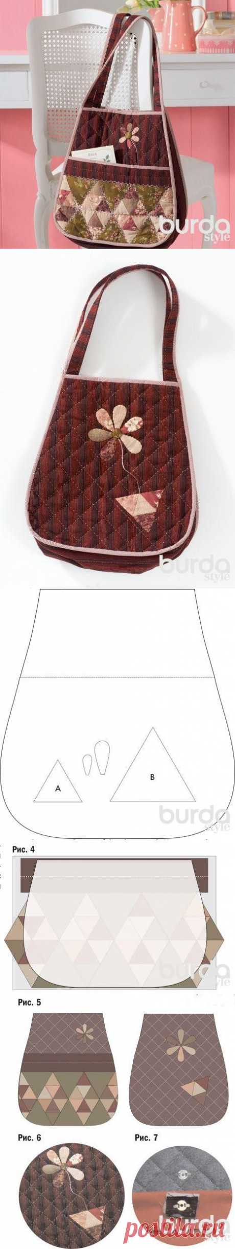 Сумка в технике пэчворк / Шитье / Burdastyle