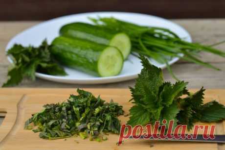 Огурцы с крапивой на зиму — Домашняя кулинария