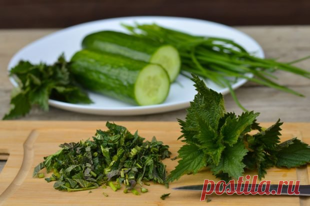 Огурцы с крапивой на зиму — Домашняя кулинария