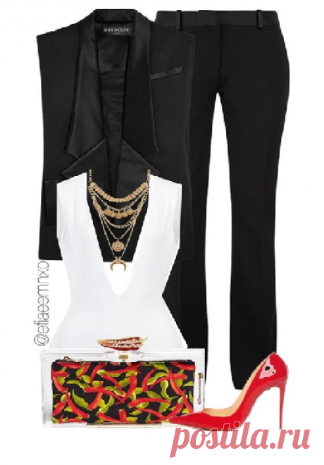 Брючный вопрос — 7 изысканных сетов, которые хочется примерить Предлагаем вдохновиться свежей подборкой эффектных образов. Уверяем, вам понравится!
Достаточно добавить красных акцентов и черно-белая классика заиграет новыми красками.

Оказывается, светлые брюки м…