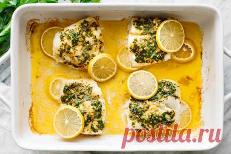 Garlic Herb Baked Cod - Downshiftology This baked cod is an easy and foolproof recipe for perfectly buttery, garlicky, and flaky fish every time!