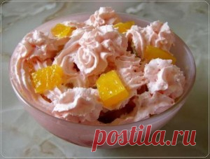 Десерт из фруктов и цитрусов |