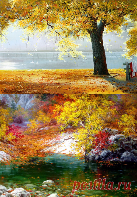 Краски осени, корейский художник Lee Sung