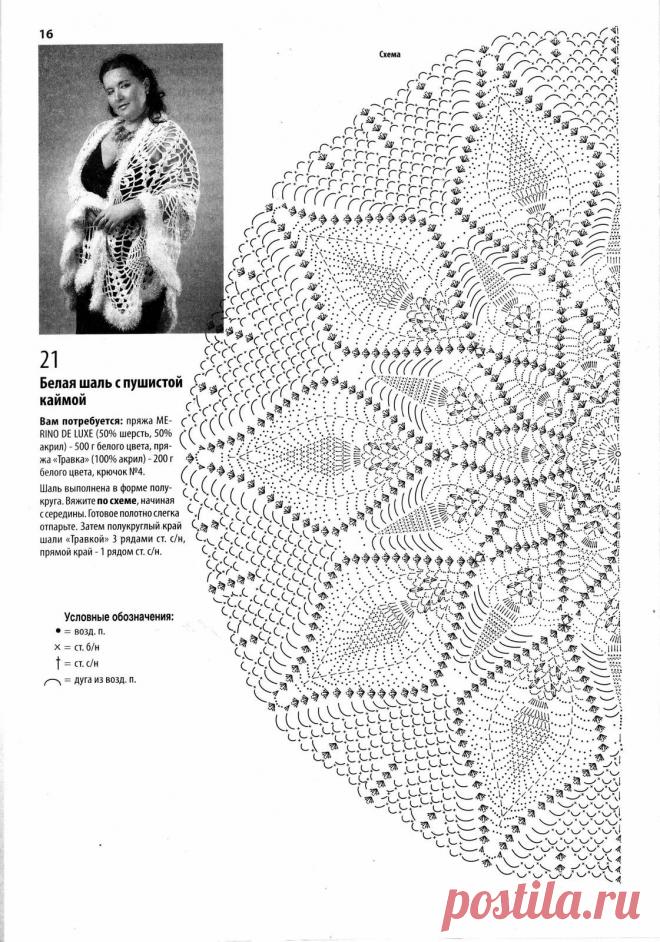 шали крючком со схемами и описанием фото: 2 тыс изображений найдено в Яндекс.Картинках