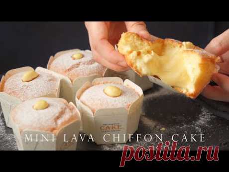 Один кусочек Lava Mini Chiffon Cake, как мороженое ┃заварной шифоновый торт