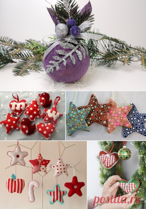 Самые оригинальные новогодние игрушки своими руками, новогодние украшения фото идеи