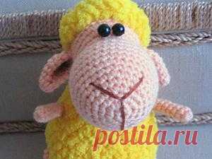 Вяжем маленькую новогоднюю овечку - Ярмарка Мастеров - ручная работа, handmade