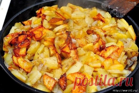 Правила жарки вкусного картофеля.