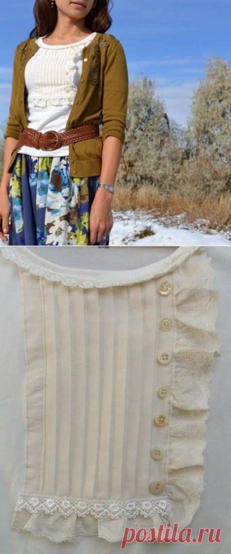 Винтаж и ретро. Переделка футболки