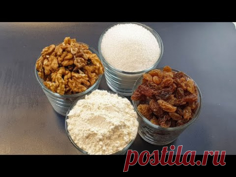 Возьми 4 СТАКАНА и получай самое вкусное ДОМАШНЕЕ ПЕЧЕНЬЕ к ЧАЮ. Польская МАЗУРКА