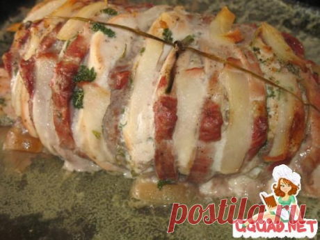 Свинина, запеченная с курятиной и брусникой » Новые рецепты от Поварят - UQUAD