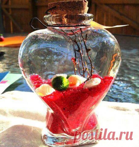 Миниатюрный аквариум как элемент декора ~ Planetalsad